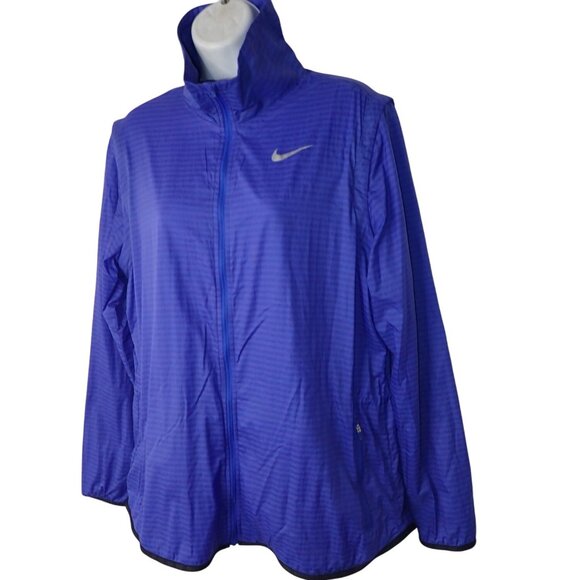 Nike Golf Women's Majors Flight Convertible‎ Jacket  Blue size XL Vented 725690 - Picture 2 of 8